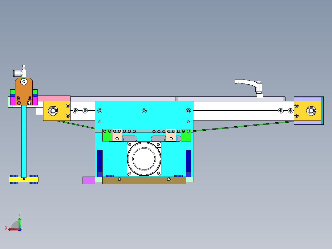 0.455米0.03米后视图