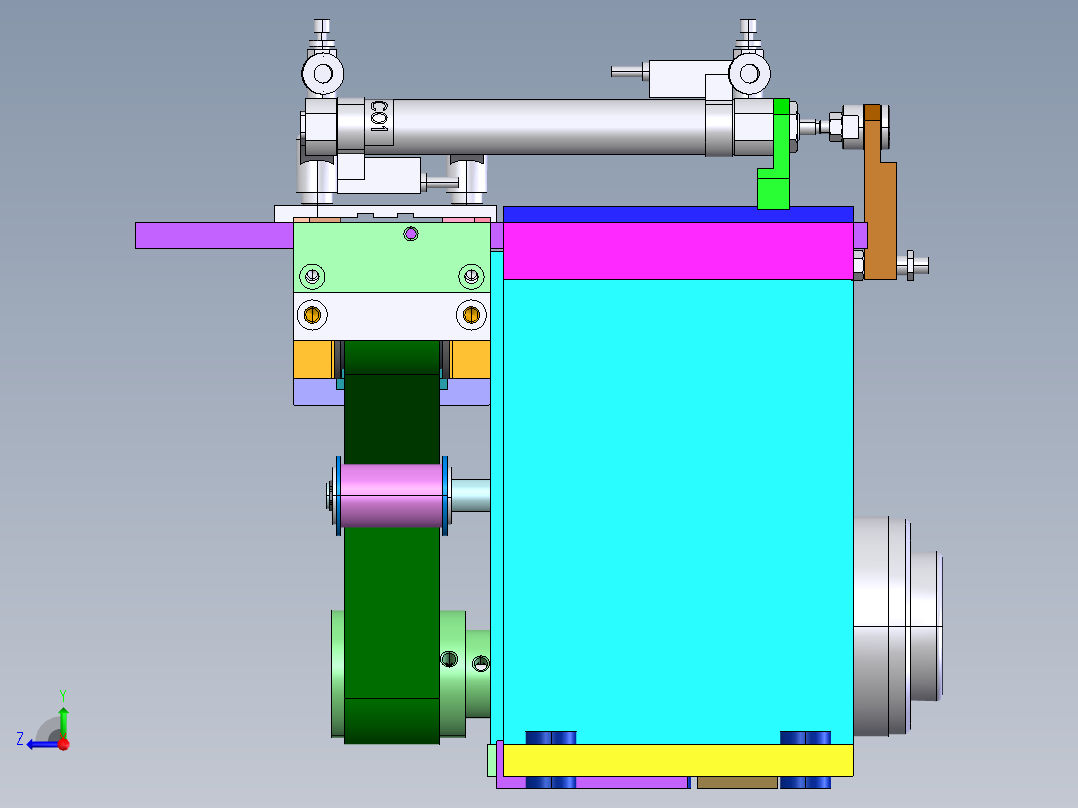 0.455米0.03米右视图