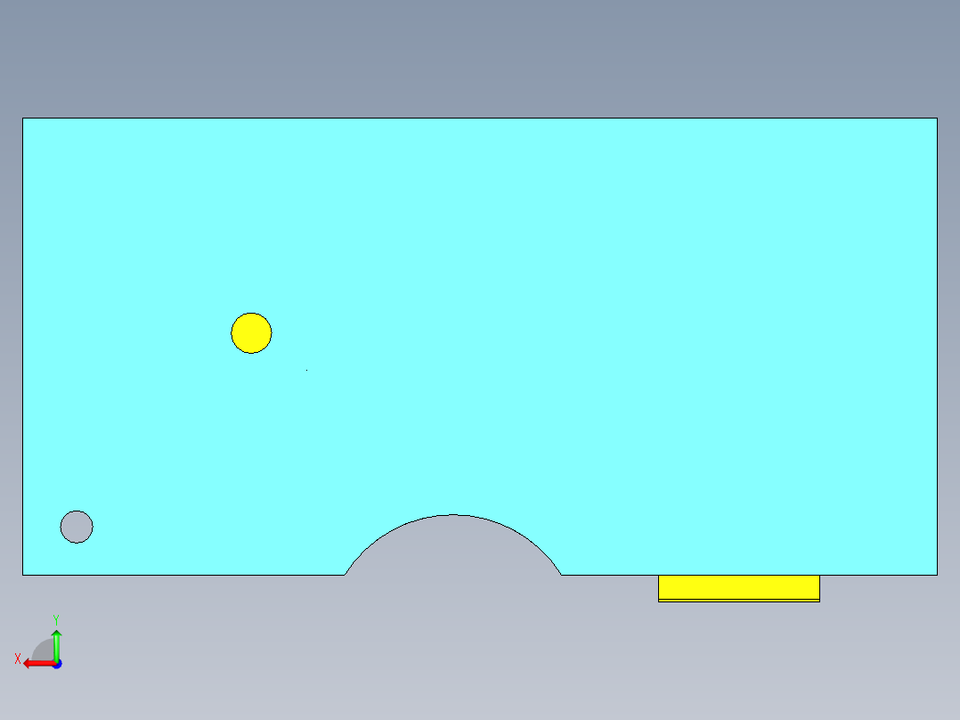 塑料浇灌模具设计后视图