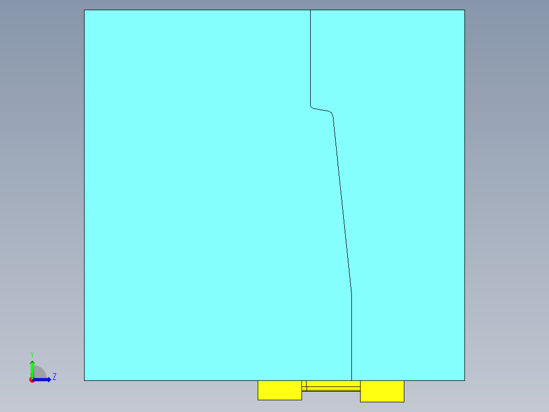 塑料浇灌模具设计左视图