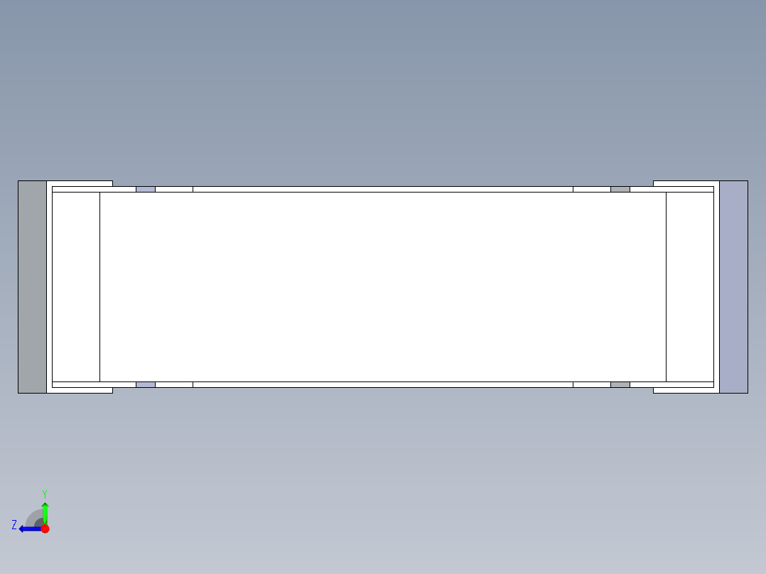 5.9米卡车车架-结构右视图