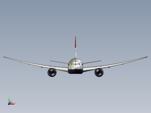 B2004144-波音777飞机前视缩略图