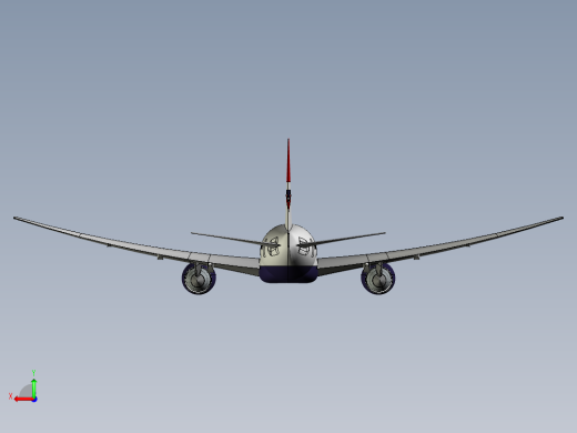 B2004144-波音777飞机后视缩略图