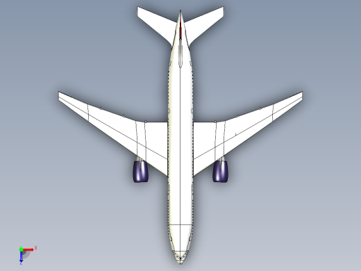 B2004144-波音777飞机俯视缩略图