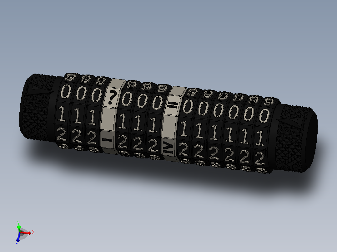 百位数学转盘玩具主视图