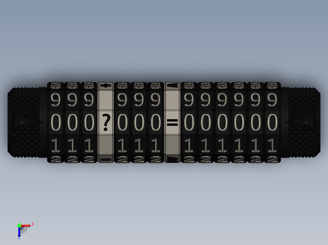 百位数学转盘玩具俯视图