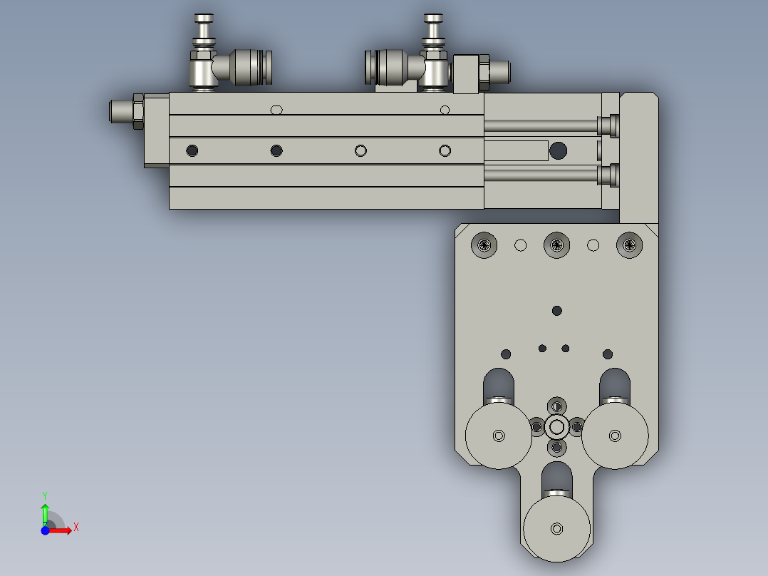 变距吸盘组件前视图