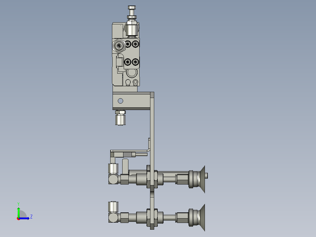 变距吸盘组件左视图