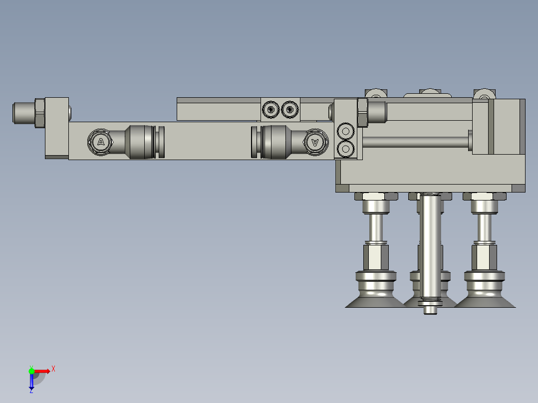 变距吸盘组件俯视图