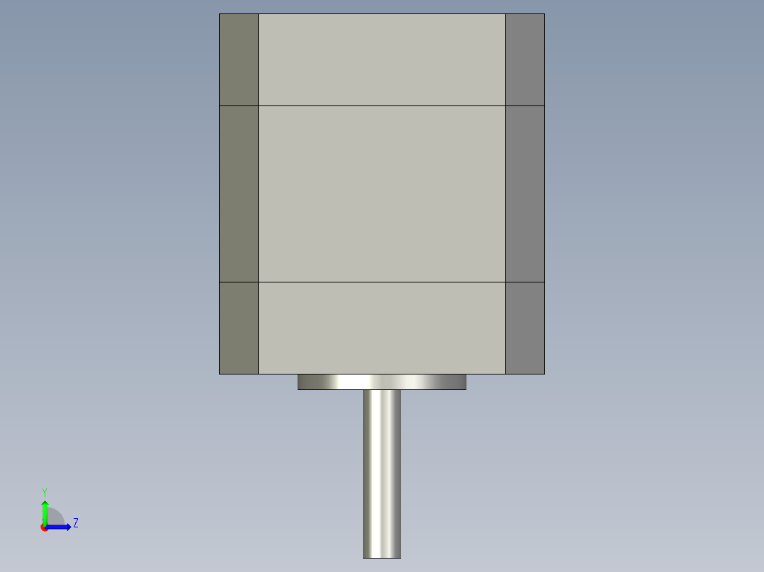 雷赛步进电机42HS03左视图