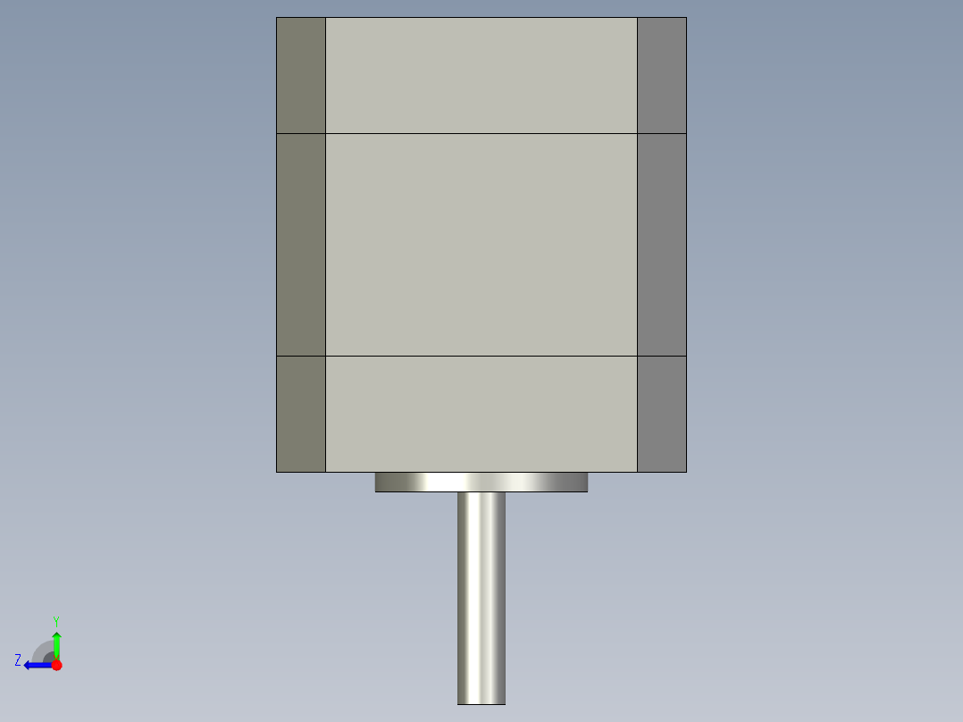 雷赛步进电机42HS03右视图