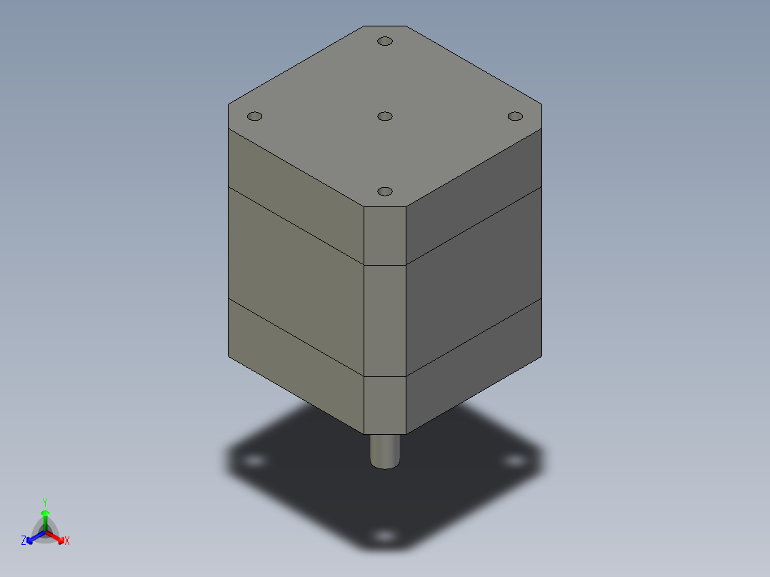 雷赛步进电机42HS03正等轴测图