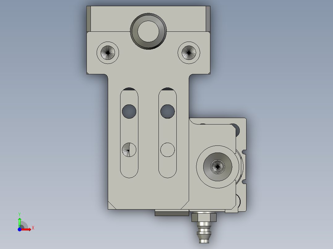 耳机检测组件前视图