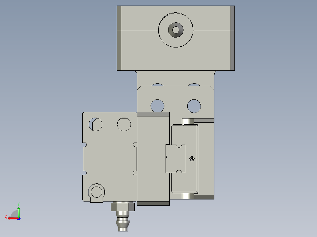 耳机检测组件后视图