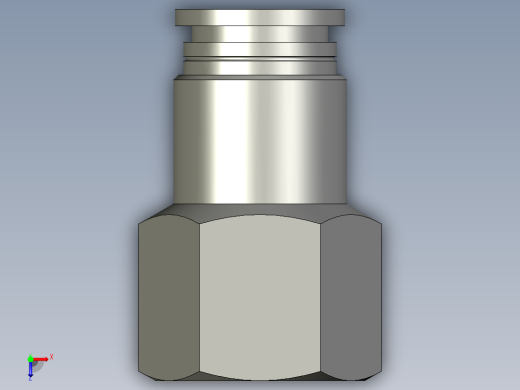 PCF-R气动管接头PCF8-02俯视缩略图