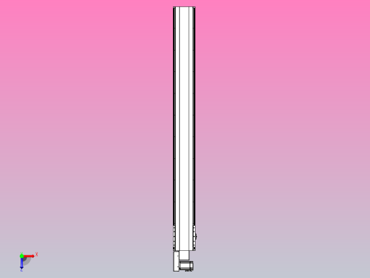 皮带直线轴半封闭可选导轨TPA-HNB-202D-140-L1900-ML-Y-P75-N3俯视缩略图