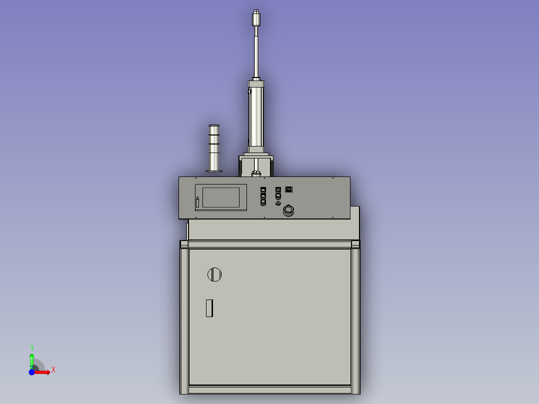 型材切割机前视图