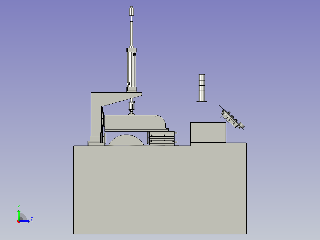 型材切割机左视图