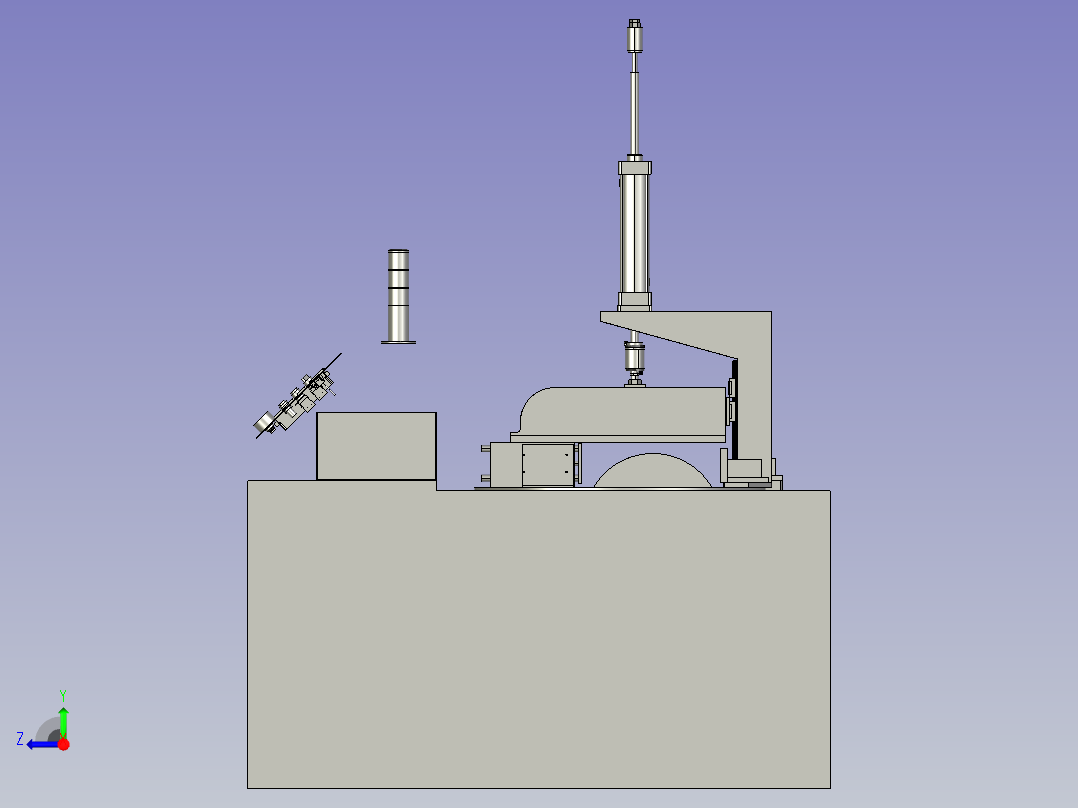 型材切割机右视图