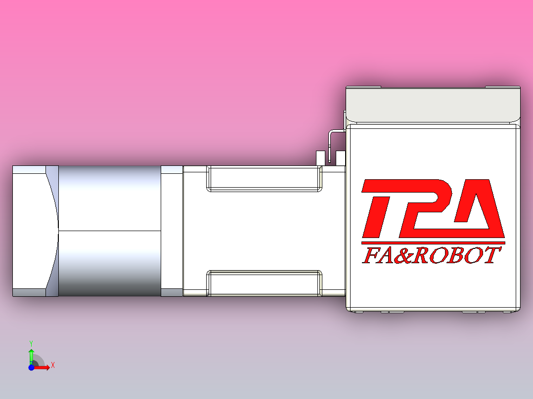 伺服电机集成皮带传动直线执行器TPA-OCB-80-140-L1350-DL-J60-N3前视图