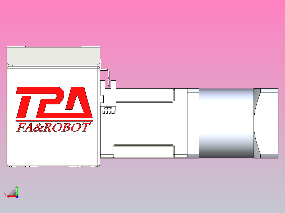 伺服电机集成皮带传动直线执行器TPA-OCB-80-140-L1350-DL-J60-N3后视图