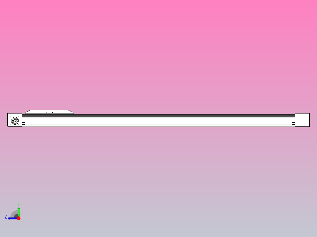 伺服电机集成皮带传动直线执行器TPA-OCB-80-140-L1350-DL-J60-N3右视图