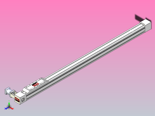 伺服电机集成皮带传动直线执行器TPA-OCB-80-140-L1350-DL-J60-N3正等轴测缩略图