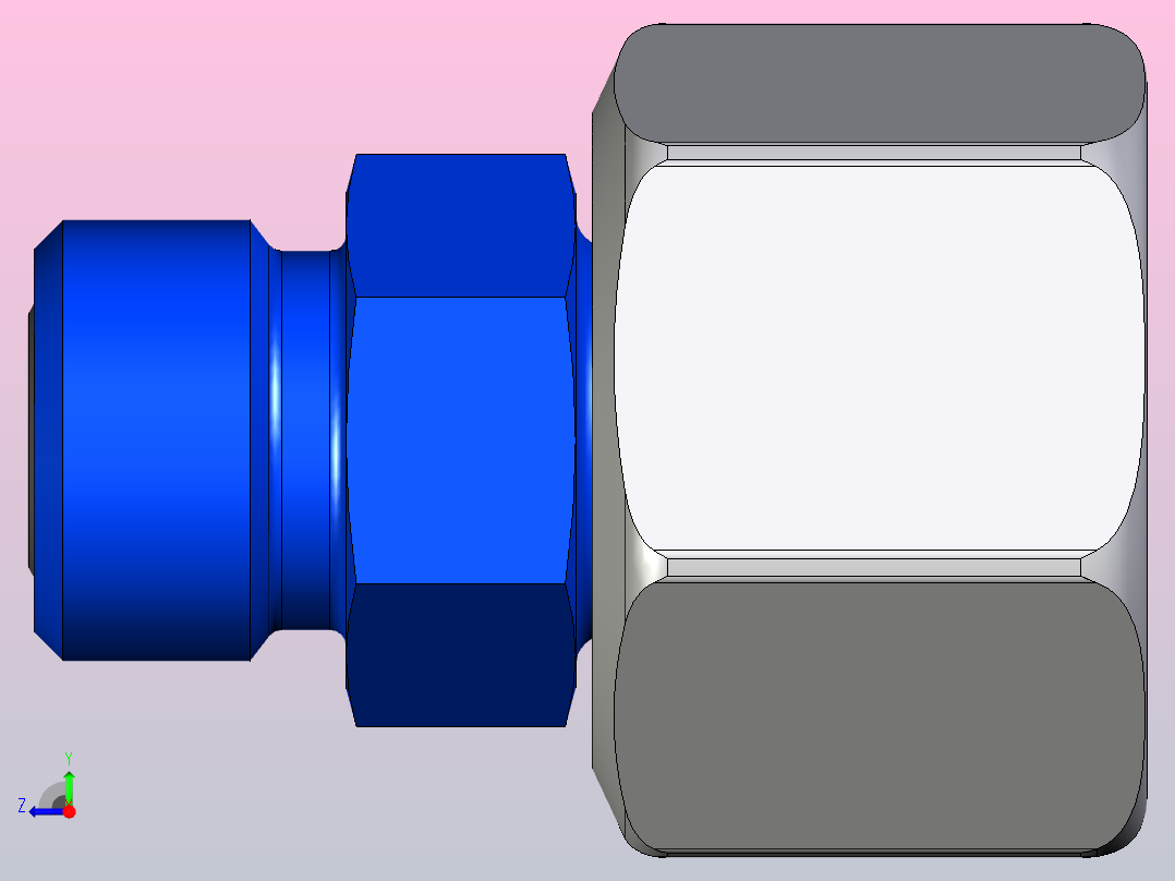 硬管连接用工业通用接头4-8s_lohu86-s右视图