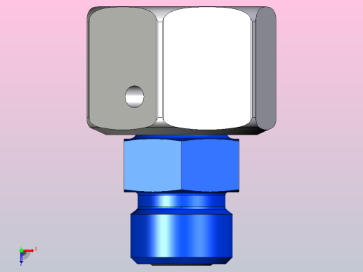 硬管连接用工业通用接头4-8s_lohu86-s俯视缩略图