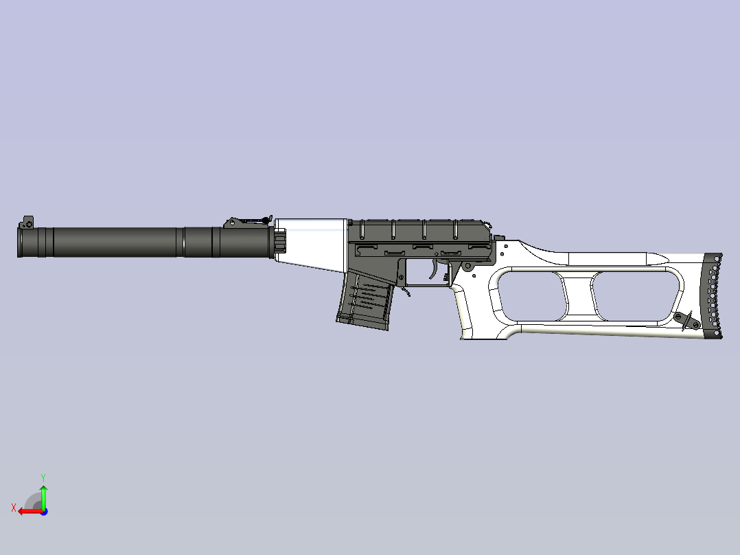 VSS Vintorez Reference Model后视图