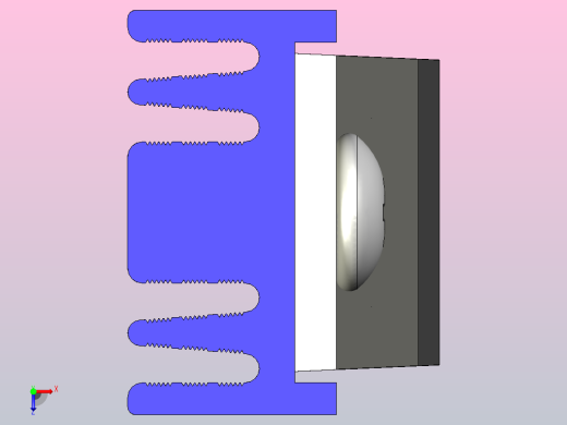 LM7903蓝色散热器25 x 12 6 x 6 5 mm孔18 3mm螺丝固定.stp俯视缩略图