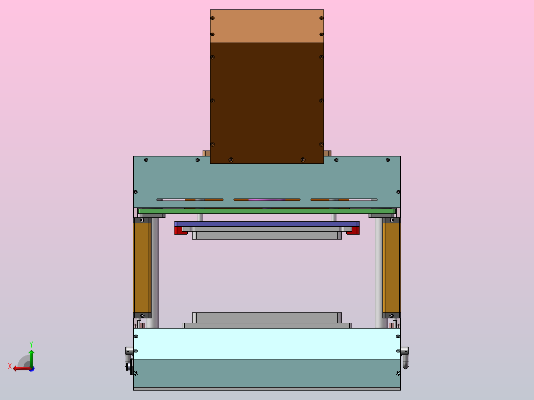 A18 气动压合机带压力传感器后视图