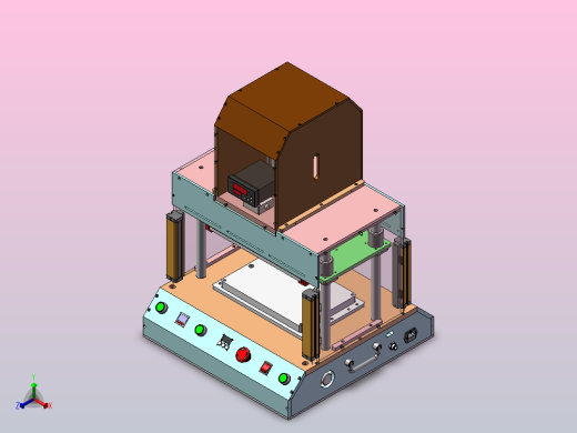 A18 气动压合机带压力传感器正等轴测缩略图