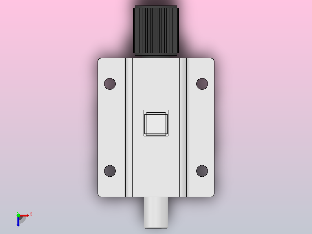 DK611[DK611]插销锁俯视图