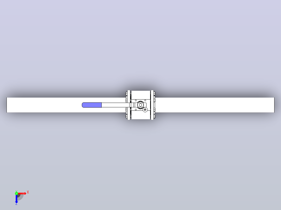 球阀对夹式俯视图