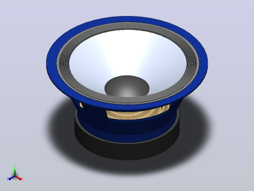 扬声器铝盆模型