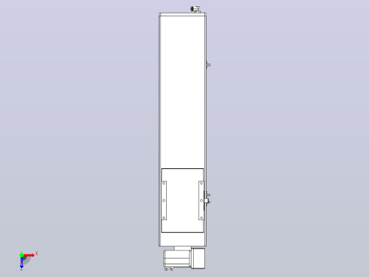 MCB17无尘皮带滑台[MCB17-L40-500-RU-P40-C3]俯视缩略图