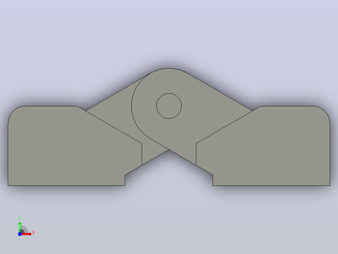 422421CFAX.40 B-CFAXB铰链合页前视图