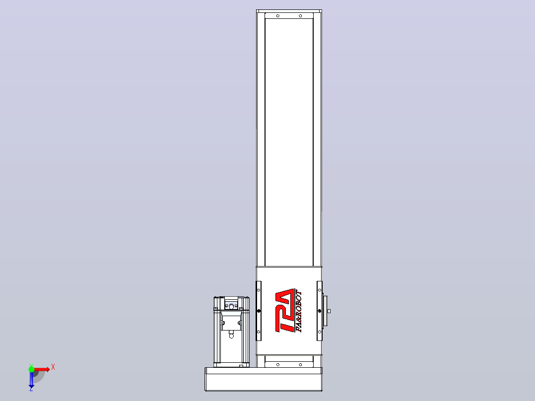 滚珠丝杠直线轴带导轨全封闭TPA-HCR-110D-1610C-L400-ML-Y-P40-N3俯视图
