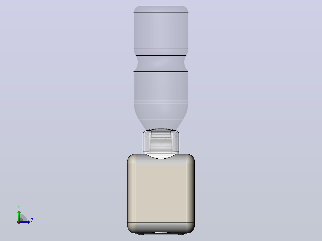 空气加湿器左视图