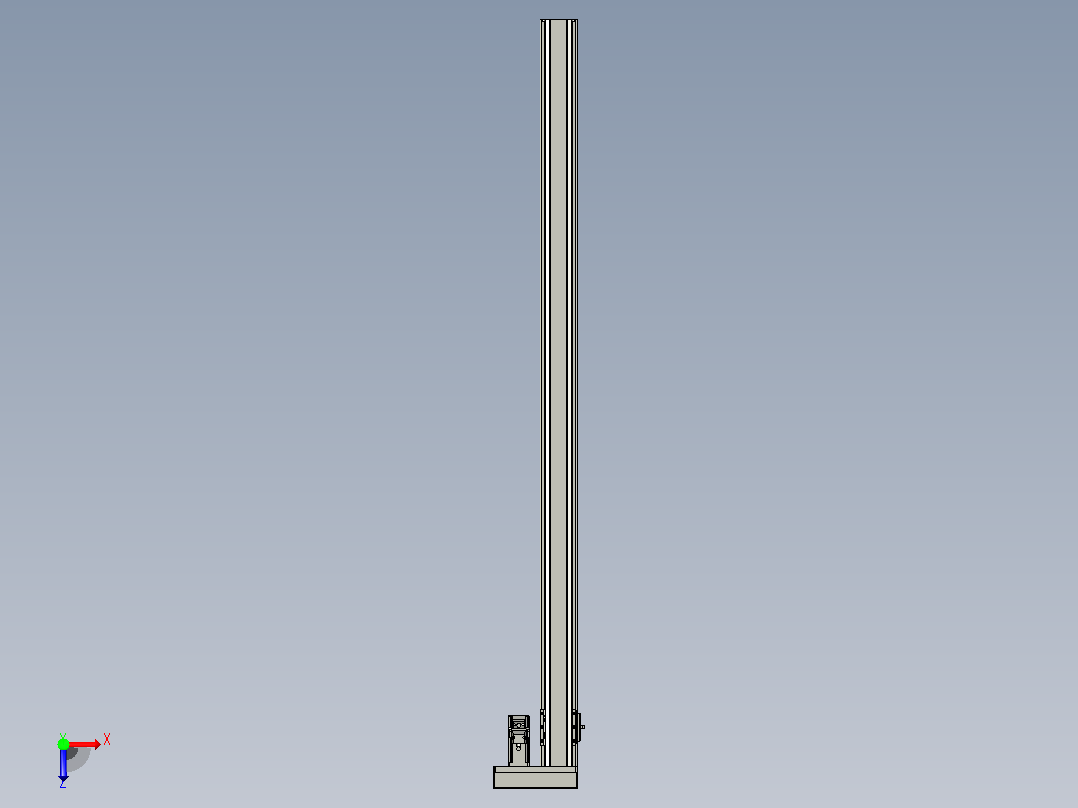 日规模组半封闭丝杆TPA-HNR-65S-1610C-L1200-ML-Y-P10-N3俯视图