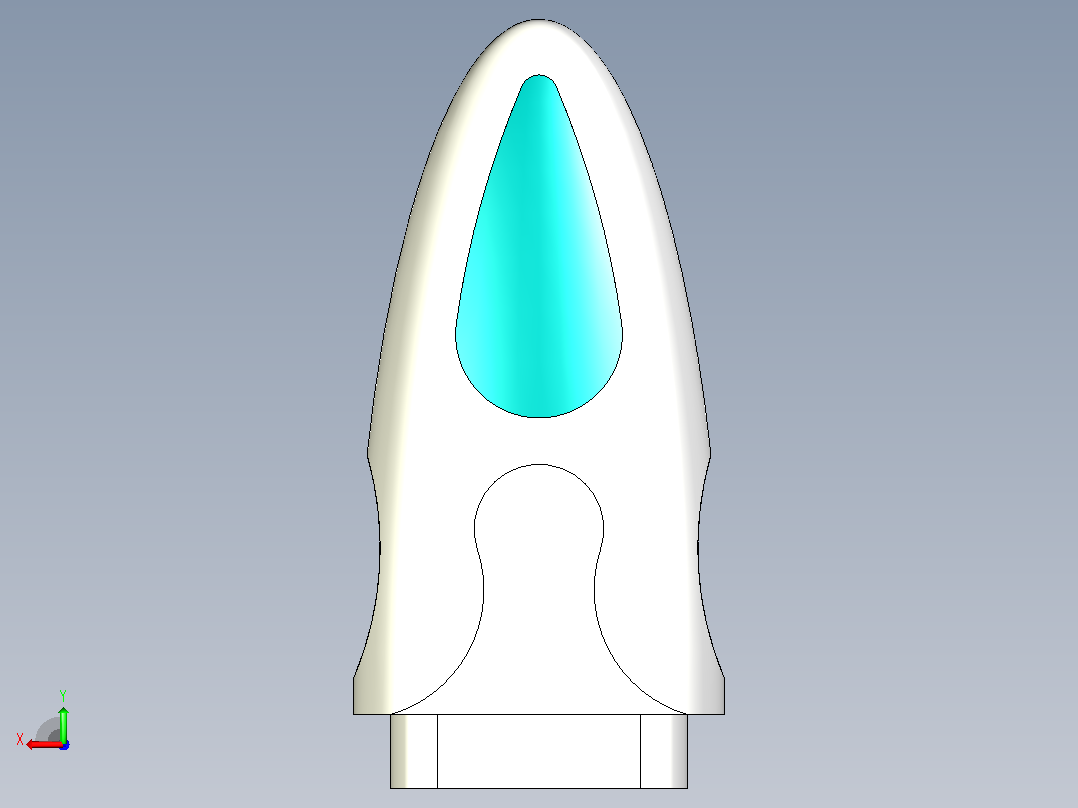 usb  插头后视图