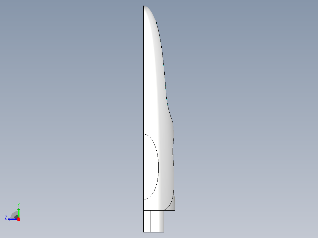 usb  插头右视图