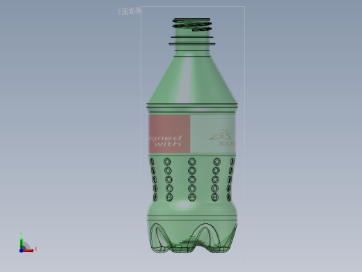 雪碧塑料瓶前视缩略图