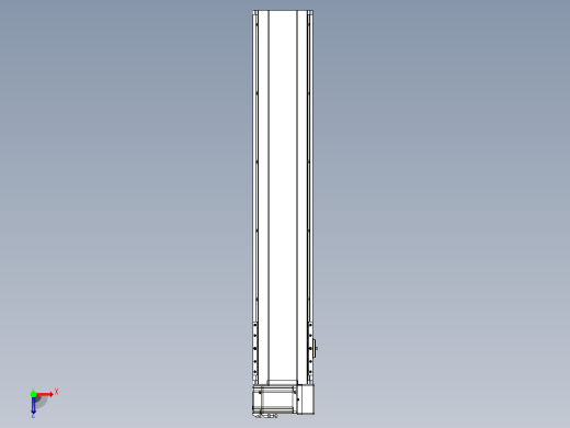 皮带直线轴半封闭可选导轨TPA-HNB-175D-140-L800-RU-C-P75-N3俯视缩略图