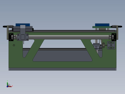 双工位交互供料机构（sw20可编辑+工程图）前视缩略图