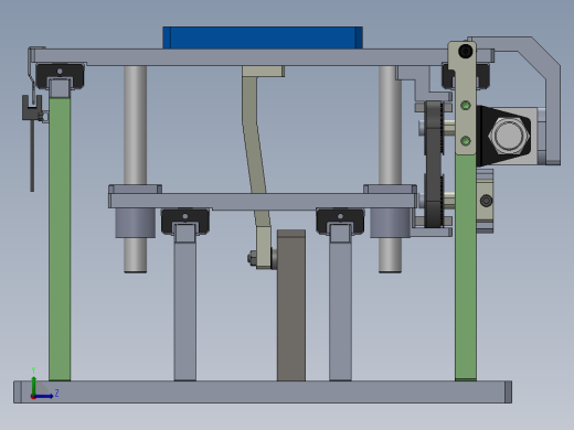 双工位交互供料机构（sw20可编辑+工程图）左视缩略图
