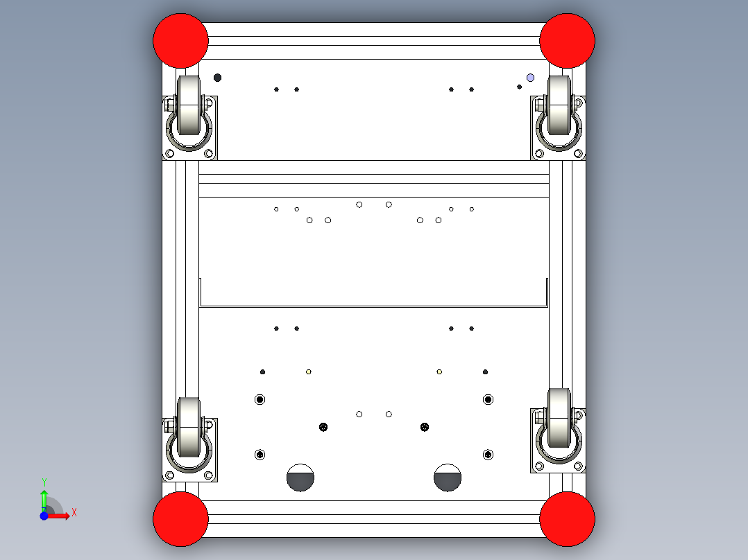 热容机植螺母机设备3D模型前视图