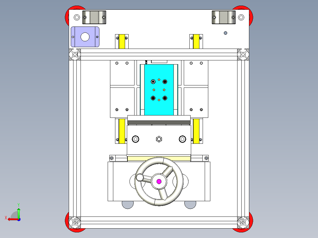 热容机植螺母机设备3D模型后视图
