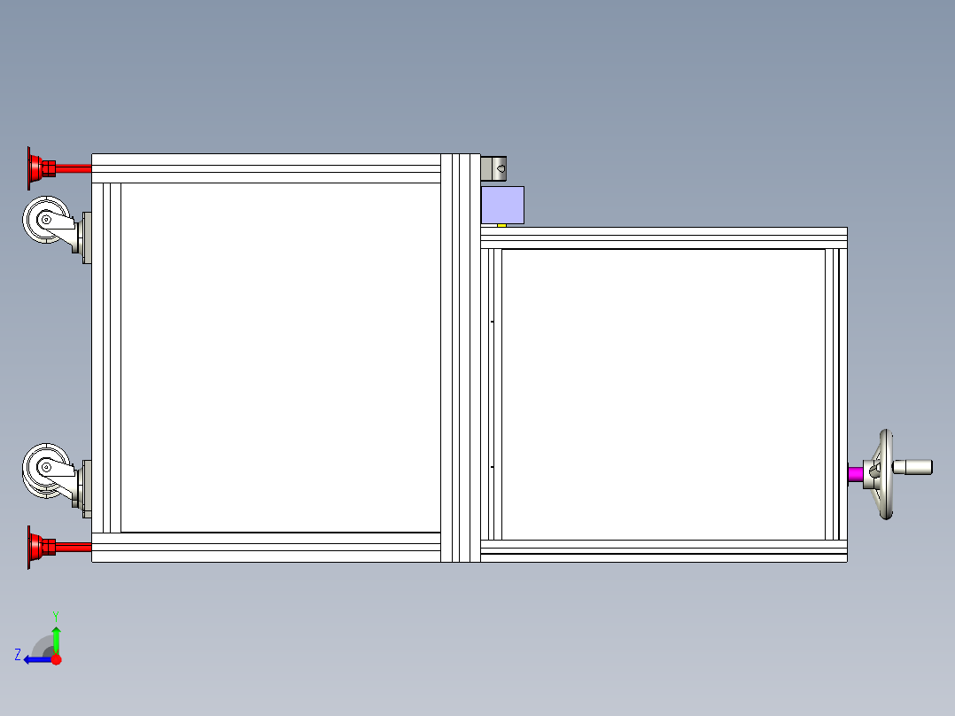 热容机植螺母机设备3D模型右视图